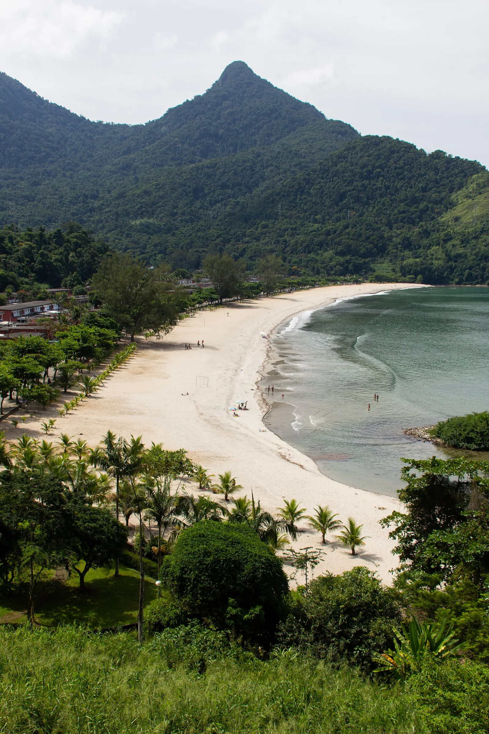 A quiet island beach at anchor, the kind of stop a private boat lets you keep to yourself for an hour.